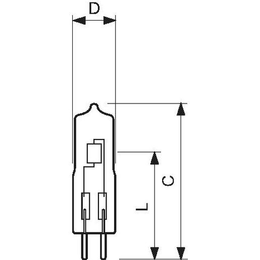 Caps 20W GY6.35 12V Niedervolt Halogenlampe ohne Reflektor