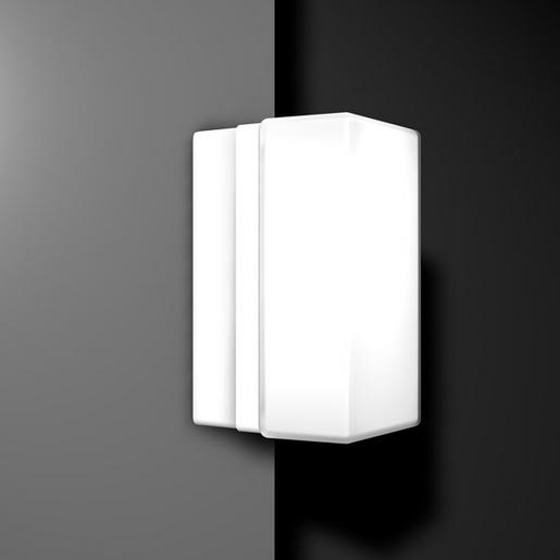 21136.002 Rechteck, weiß, on/off Wandleuchten, L 1