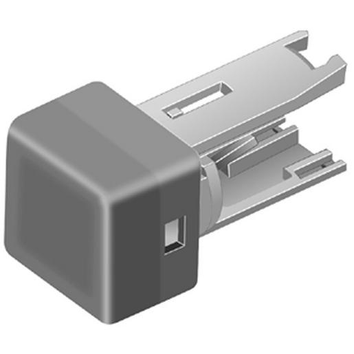 18-952.9 Druckhaube weiss, 7,3x7,3, Ks translucen