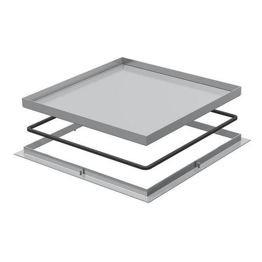 RK V2 20 Rahmenkassette blind 282x282x20 Edelstah