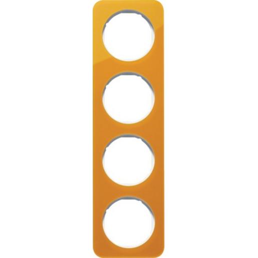 10142339 Rahmen 4fach R.1 Acryl orange Transl. pw