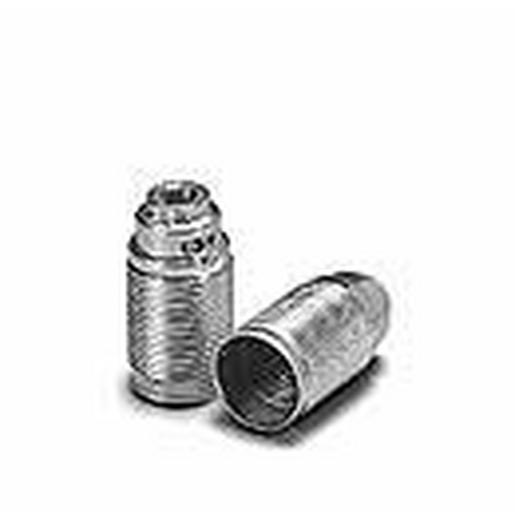 101881 Fassung, E14, Stahl glanzverz., chromf.