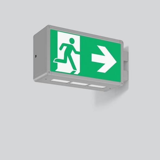 671065.004 Rechteck, 9,1 W, 765, aluminium Wandausl