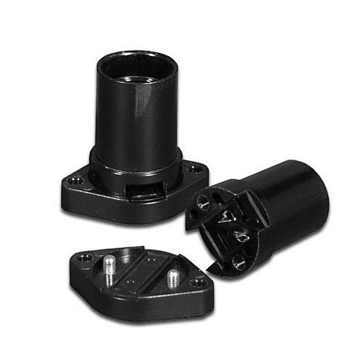 990019 Illu-Fassung, E14, Isolierst., schwarz