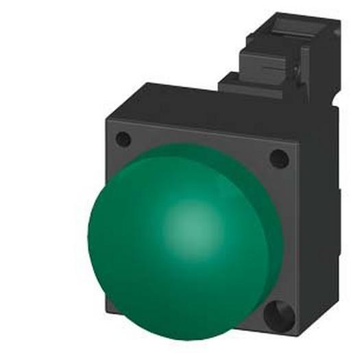 3SB3204-6BA40 Leuchtmelder, 22mm, rund Kunststoff, grü