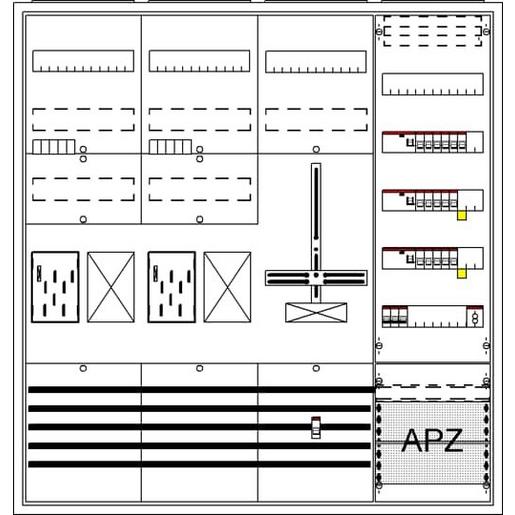 BA47KHHY BA47KHHY Komplettschrank, AP BKE-I, A47