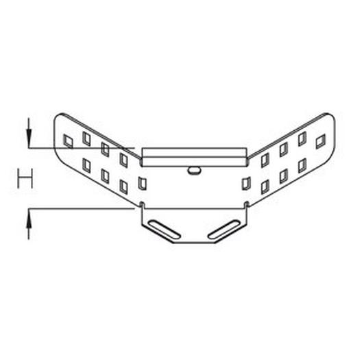 RAE 60S Kabelrinnen-Anbauecke
