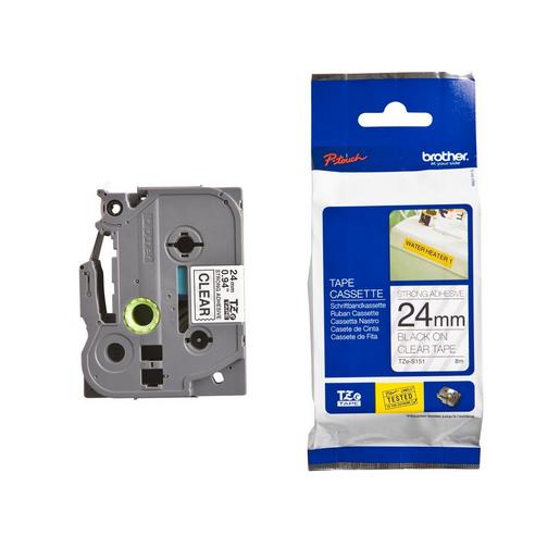 TZeS151 Schriftbandkassette, TZe, perm., lam., 2