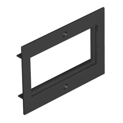 T4B P7 9011 Abdeckplatte 2f Modul 45 für T4B 110x77m