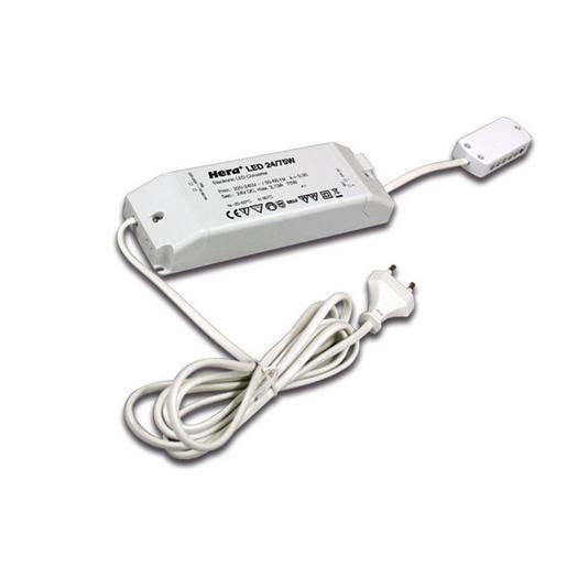 Trafo LED 24/75W Eurostecker, 12-fach Verteiler LED Trafo 24V 75W