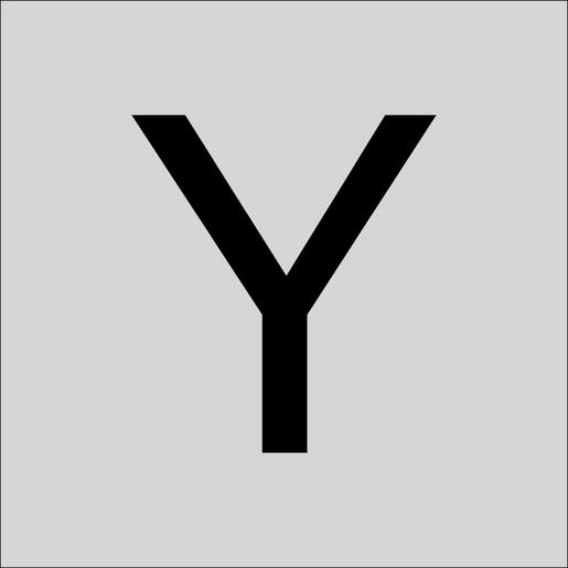 99221.013.Y Folienziffer H 60 mm, Großbuchstabe Y