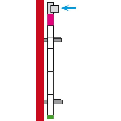 88-521-VA 1xEinwurf+Rohrsystem OG-KG V2A
