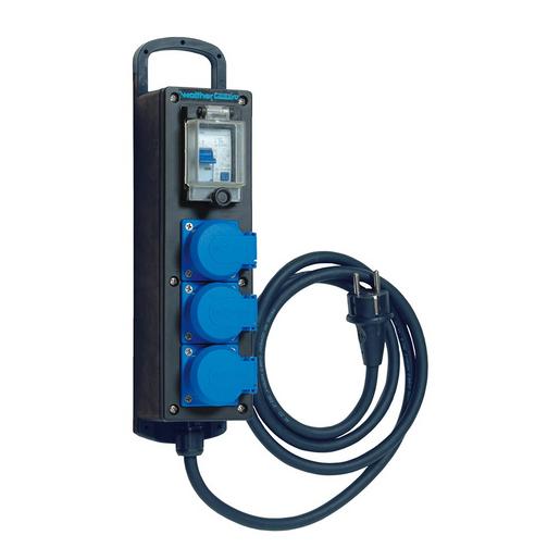 6400004A Tragbare Vollgummi-Steckdosenleiste In:1