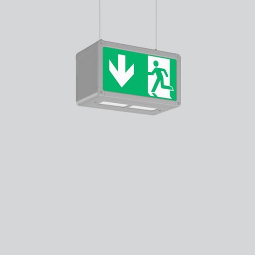 671359.004 RECHTECK, 5,9 W, aluminium Pendelleuchte