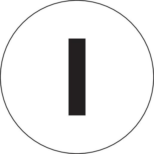 BSRR43 Schild mit Standard-Druck