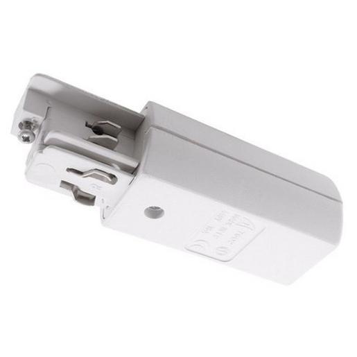 3P Feed-In End White PE left Iv Stromschiene Einspeiser