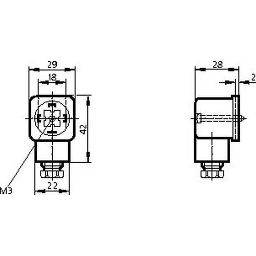 ADOAH080MSS0005H08 Anschlusskabel mit Buchse, Betriebsspann