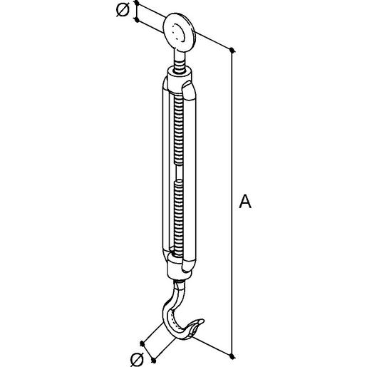 CWT-23 E-KLIPS, Spannschloss, Ø 10 mm, Stahl, f