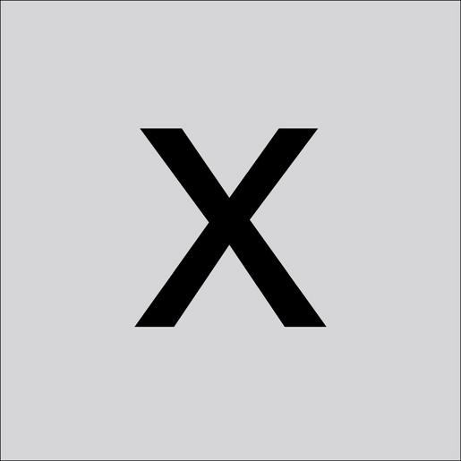 99221.003.X/K Folienziffer H 60 mm, Kleinbuchstabe x