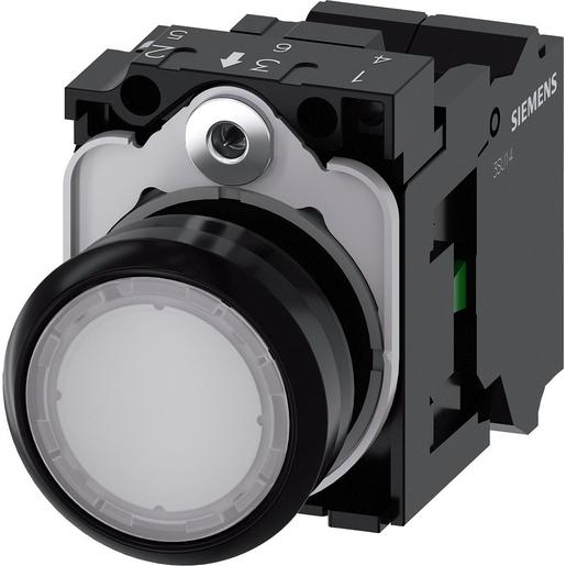 3SU1102-0AB60-3BA0 Drucktaster, beleuchtet, 22mm, rund, Kun