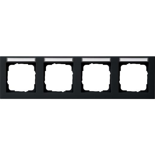 109409 Abdeckrahmen 4f waager. BSF Gira E2 Schw