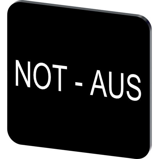 3SU1900-0AF16-0AS0 Bezeichnungsschild 22x22mm, Schild schwa