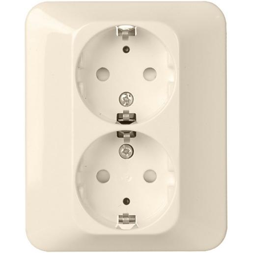 245454 Steckdose 2-fach Berührungsschutz 16A RE