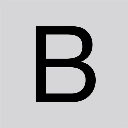 99222.013.B Folienziffer H 100 mm, Großbuchstabe B