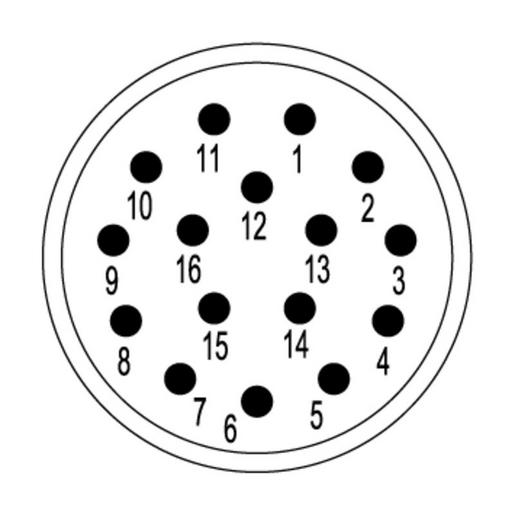 SAI-M23-SE-16 Kontakt, Einsatz, Stift, 16-polig, Crimp