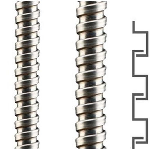 SPR, ID4,8xAD7,0 Metallschutzschlauch, S-Profil, Stahl v