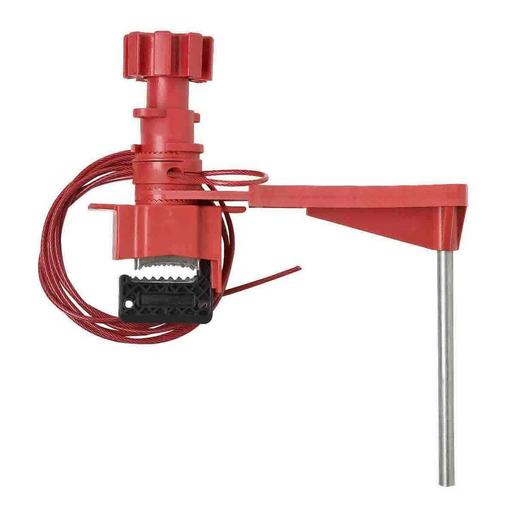 LARGE UNIV VALVE LOCKOUT W/ARM & 8' CABL Große Universal-Ventilabsperrung mit üb