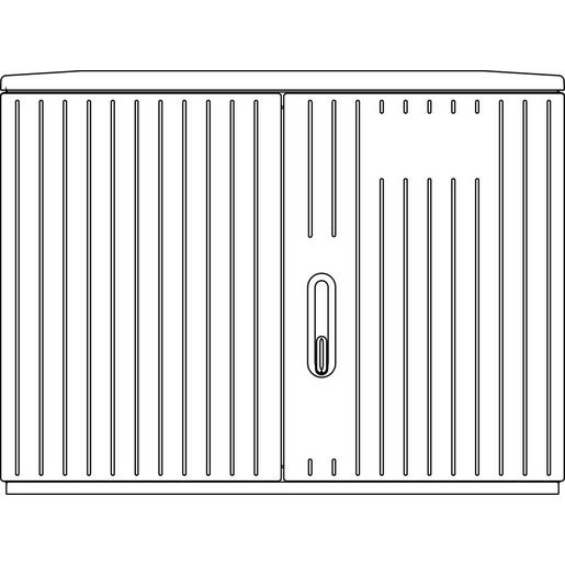 10016296 SCHR A100-2 DS MO Polyesterschrank Freis
