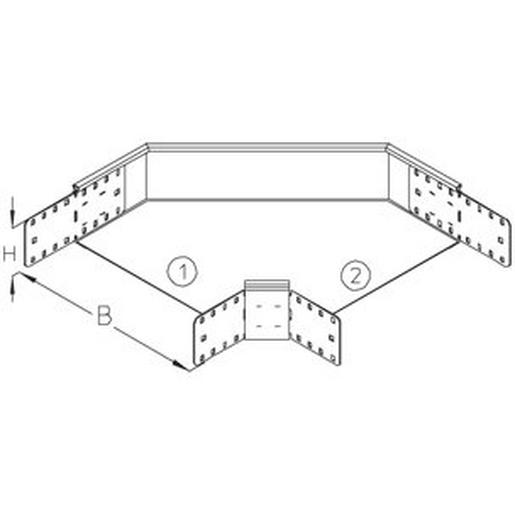 RB 110-20F Kabelrinnen-Bogen 90°