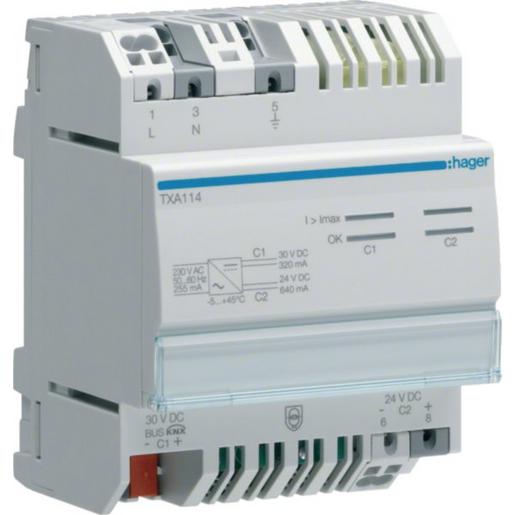 TXA114 Spg. Versorg 1Ausg,1Dr.320mA+24VDC 640mA