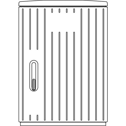 10051422 SCHR A100-0 54 DS BP MO Polyesterschrank