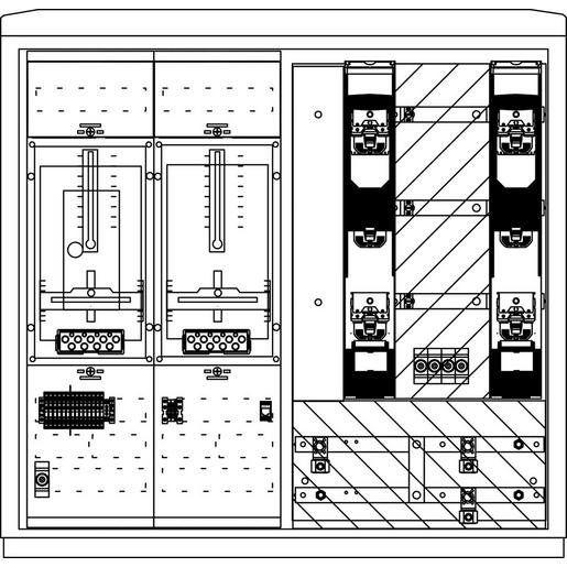 WS822.N2.N1101 WS A850-2 N2 250A 1W1 DIN Avacon Wandler