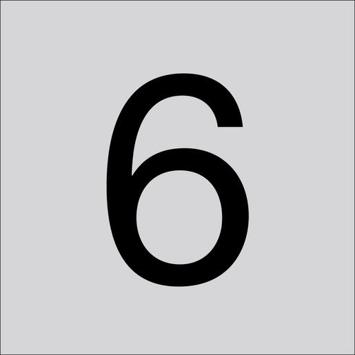 99221.013.6 Folienziffer H 60 mm, Ziffer 6