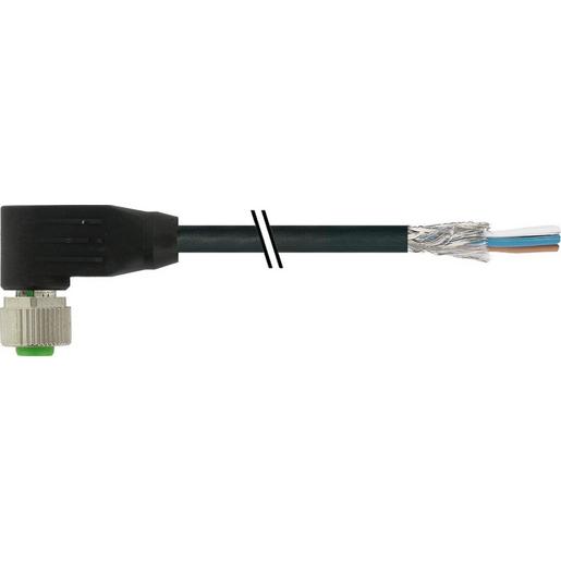 7000-19361-7060500 M12 Bu. 90° A-kod. freies Ltg-ende gesch