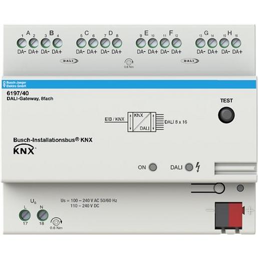 6197/40 6197/40 DALI-Gateway, 8fach, REG, BJE