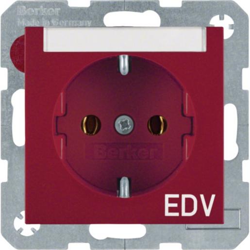 47508915 Steckd. SCHUKO m BF u Druck S.1/B.x rot