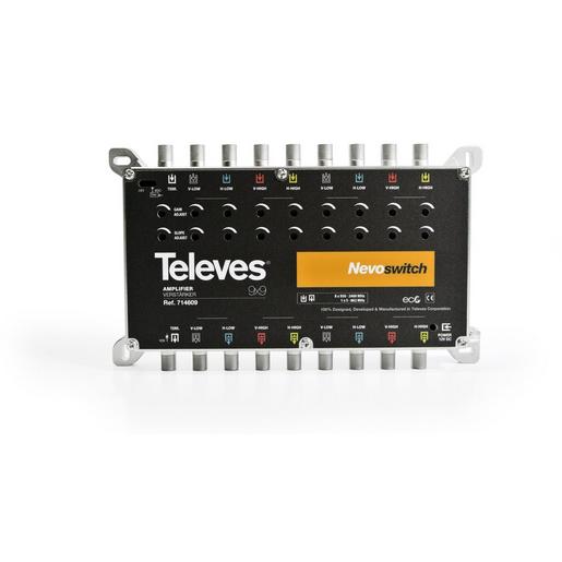 MS927VGQ 9-fach Verstärker Sat 25dB, terr. 27dB f