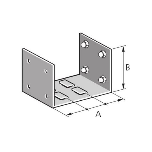 HTW2 300/150 S Halter für Trennwände
