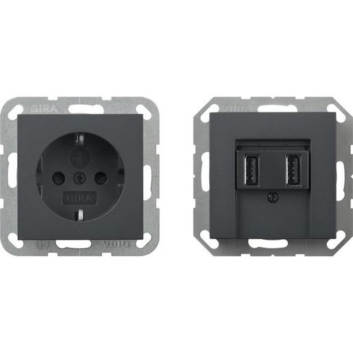 241528 SCHUKO SH USB-Spannungsvers. 2f Typ A/A