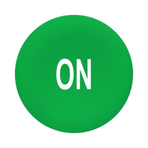 ZBAF341 Tastenschild, grün, ON in weiss, für Flu