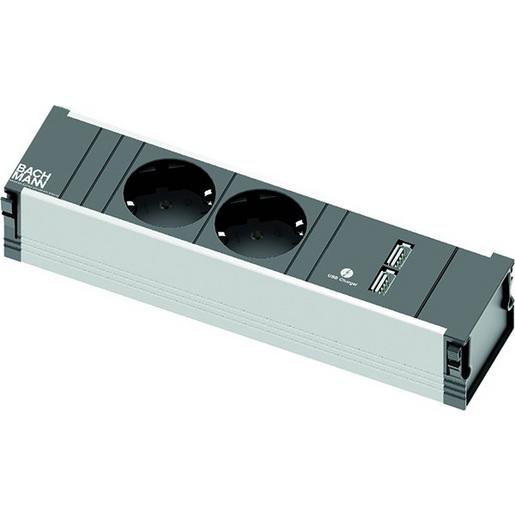 912.0156 CONI 2xCEE7/3 1xUSB Charger 0,2m GST18