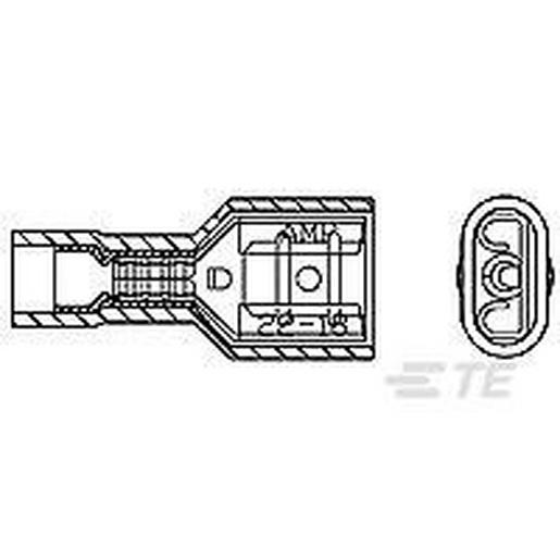 250 SERIES FASTON REC. PIDG Steckhülse PIDG FASTON, vollisoliert, 6,