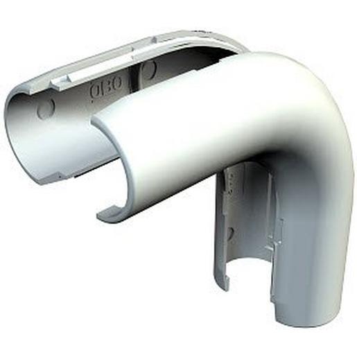 2953 B M25 LGR Quick-Pipe-Bogen 90° M25, PVC, lichtgrau