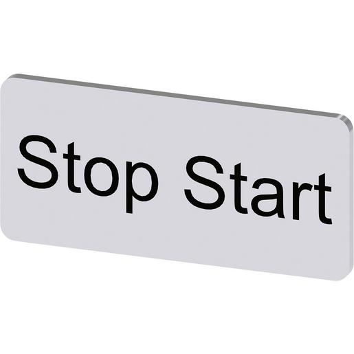 3SU1900-0AC81-0DC0 Bezeichnungsschild 12,5x27mm, Schild sil