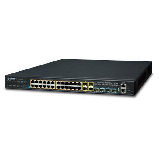 SGS-6341-24P4X PLANET Layer 3 24-Port 10/100/1000T PoE