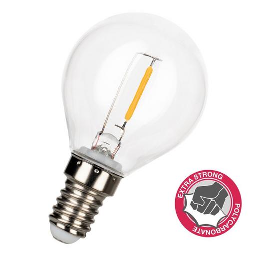 143864 LED FIL Safe G45 E14 1W (9W) 80lm 827 PC